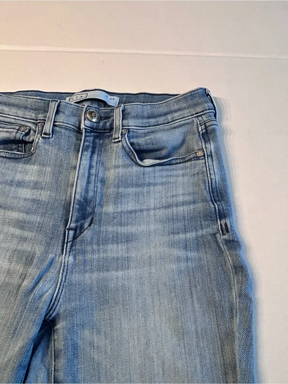 AYR The Bomb Pop Jeans Size 29 Frayed Hem Denim_5